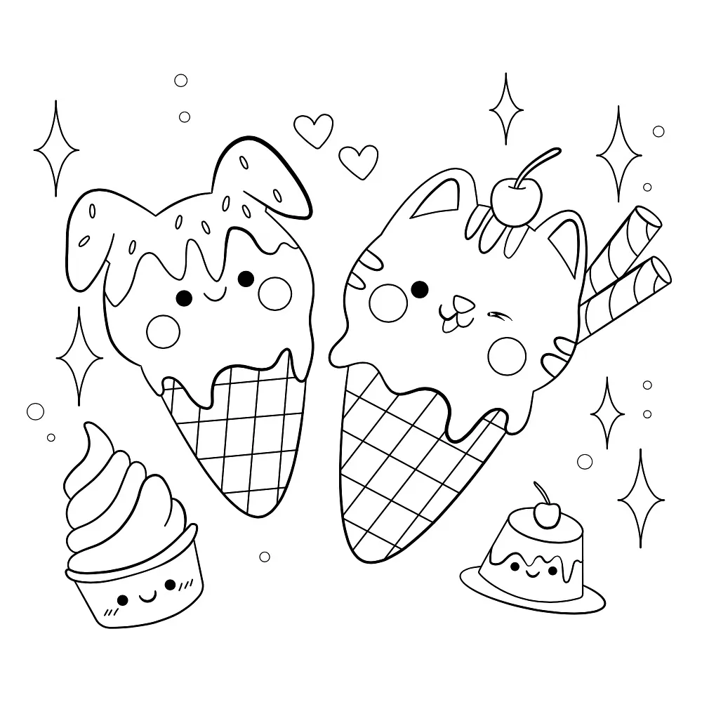 Ice Cream Coloring Pages – 008