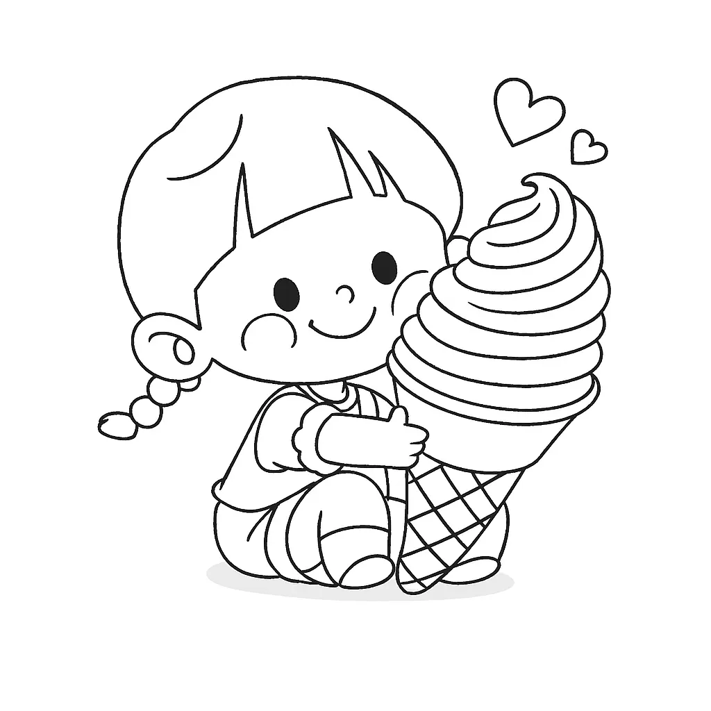 Ice Cream Coloring Pages – 010