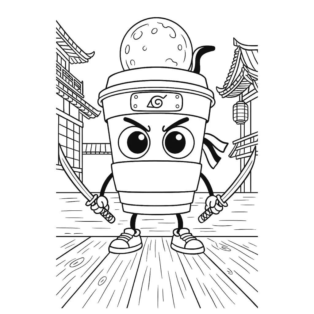 Italian Brainrot Coloring Pages – 016