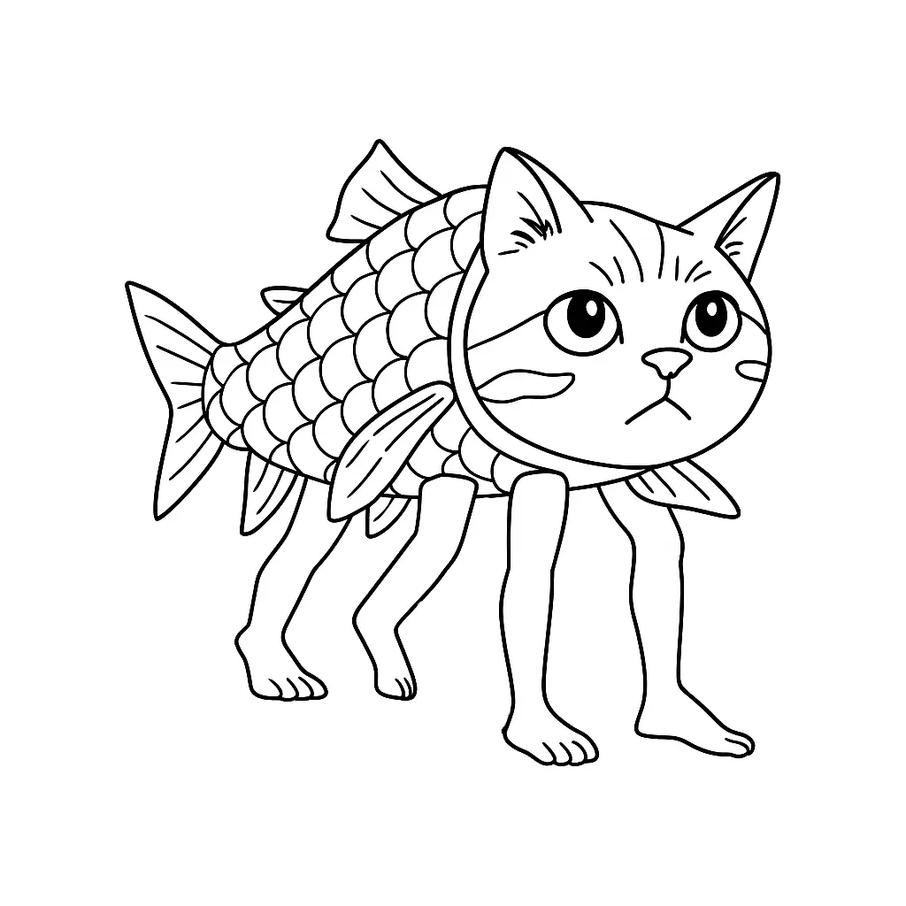 Italian Brainrot Coloring Pages – 022