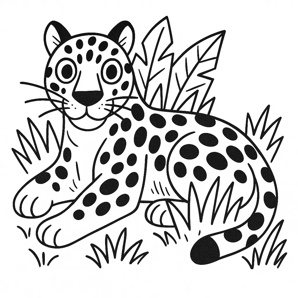 Jaguar Coloring Pages – 017