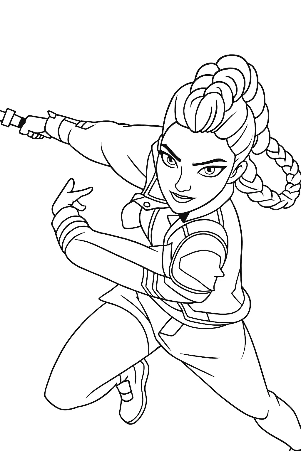 K Pop Warriors Coloring Pages – 007