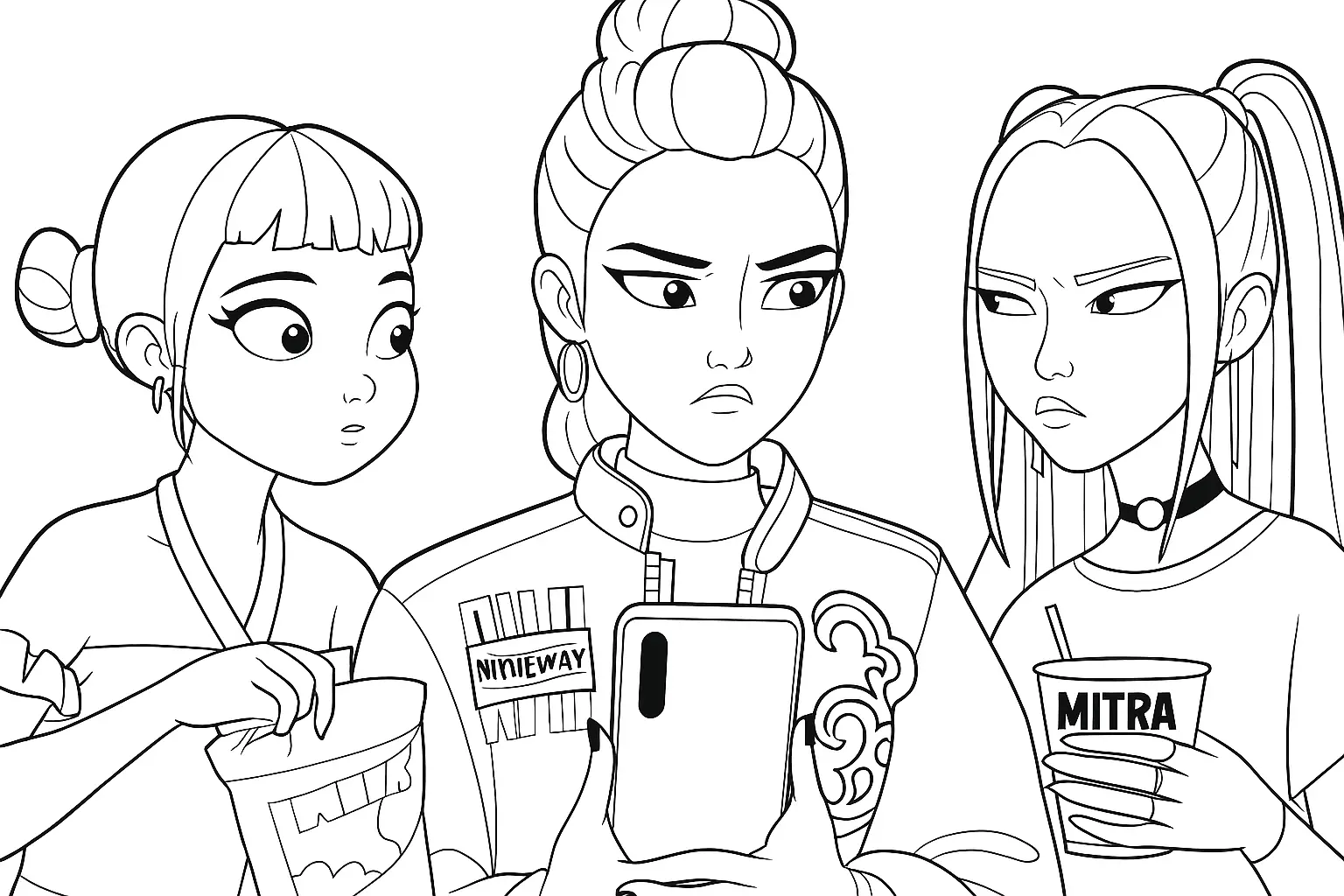 K Pop Warriors Coloring Pages – 013