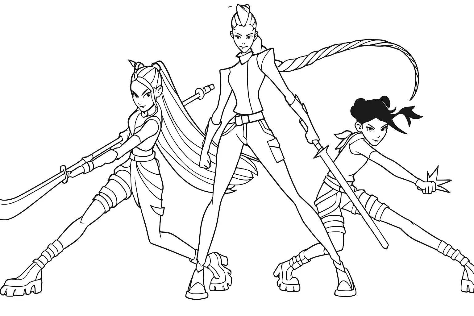 K Pop Warriors Coloring Pages – 014