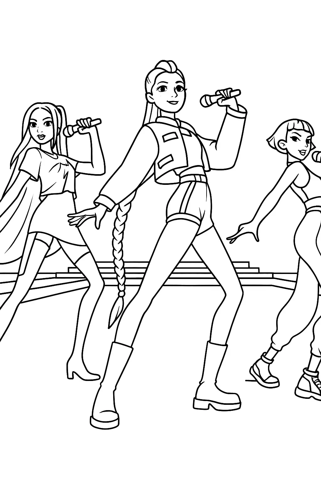 K Pop Warriors Coloring Pages – 016