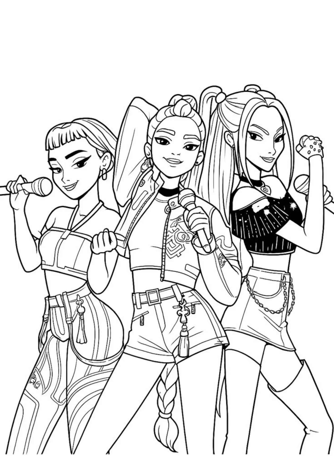 K Pop Warriors Coloring Pages – 020