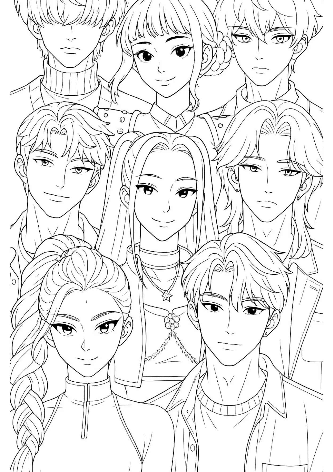 K Pop Warriors Coloring Pages – 029