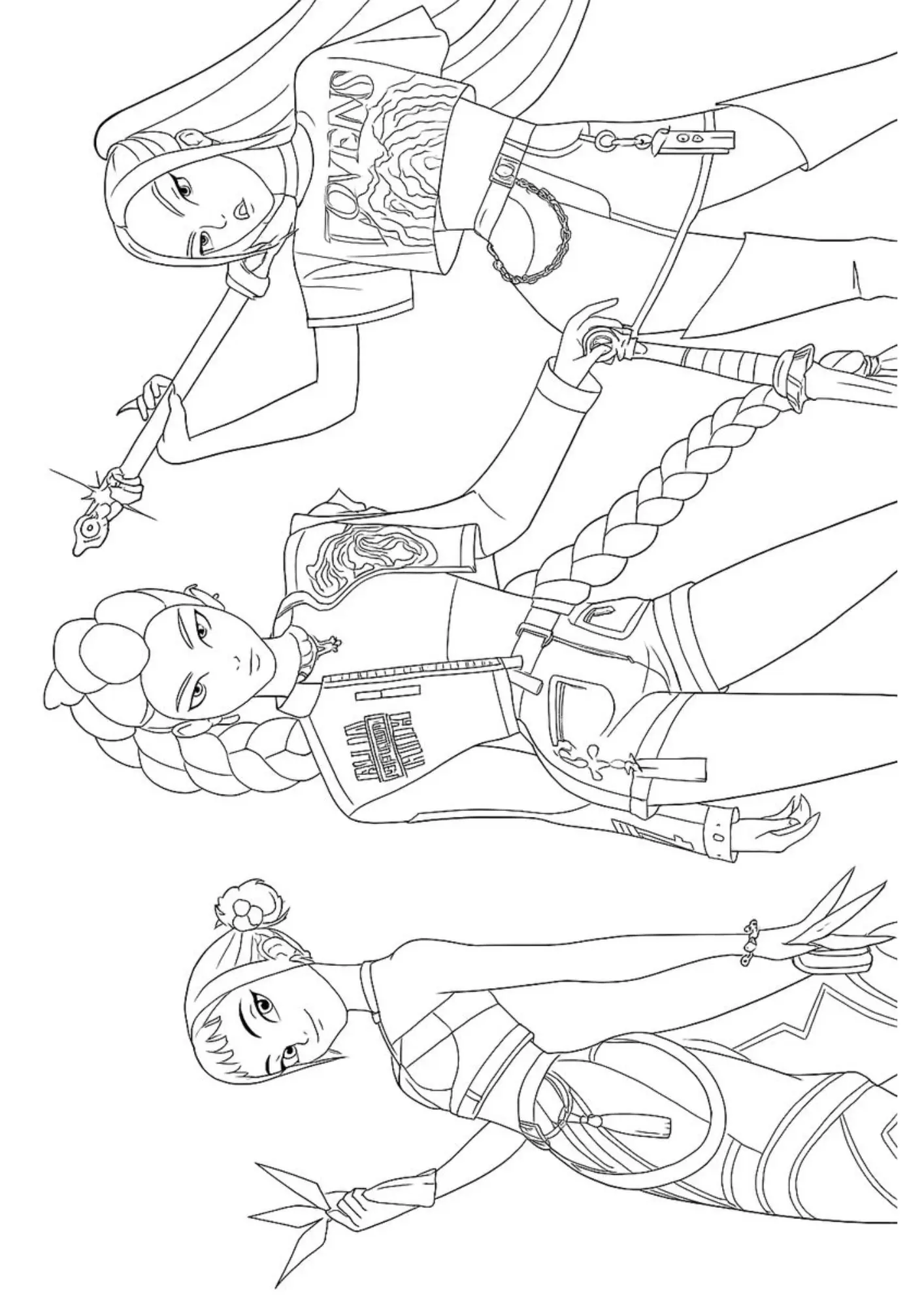 K Pop Warriors Coloring Pages – 036