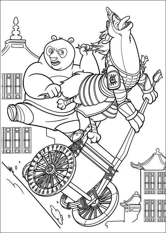 Kung Fu Panda Coloring Pages – 009