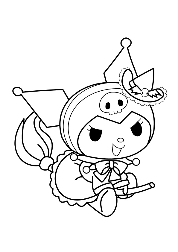 Kuromi Coloring Pages – 011