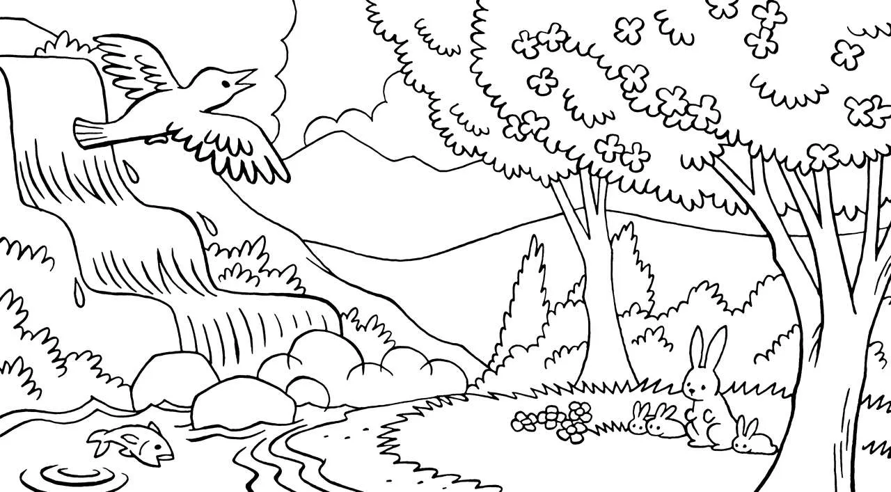 Landscapes Coloring Pages – 010