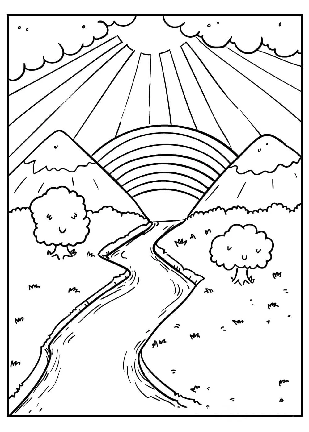 Landscapes Coloring Pages – 011