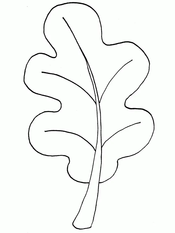 Leaves Coloring Pages – 002