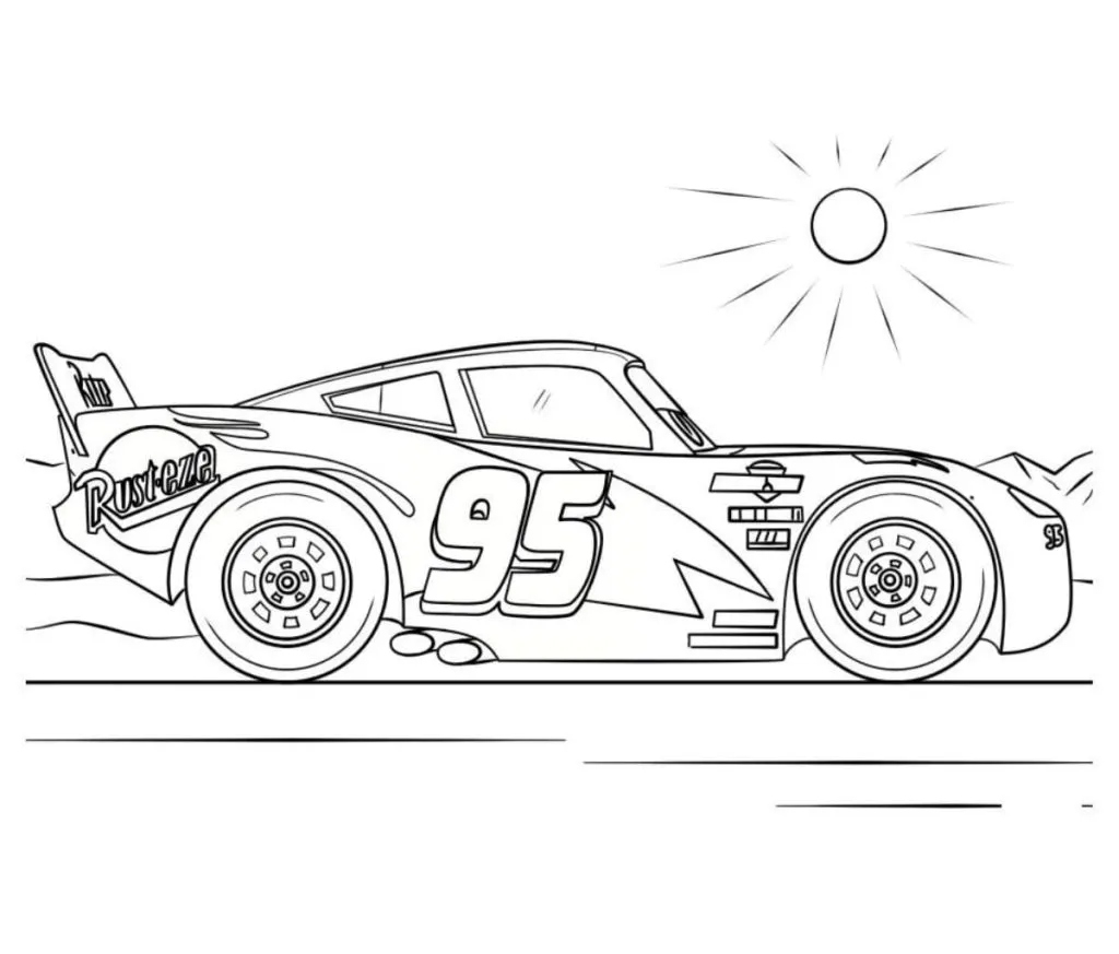 Lightning Mcqueen Coloring Pages – 010