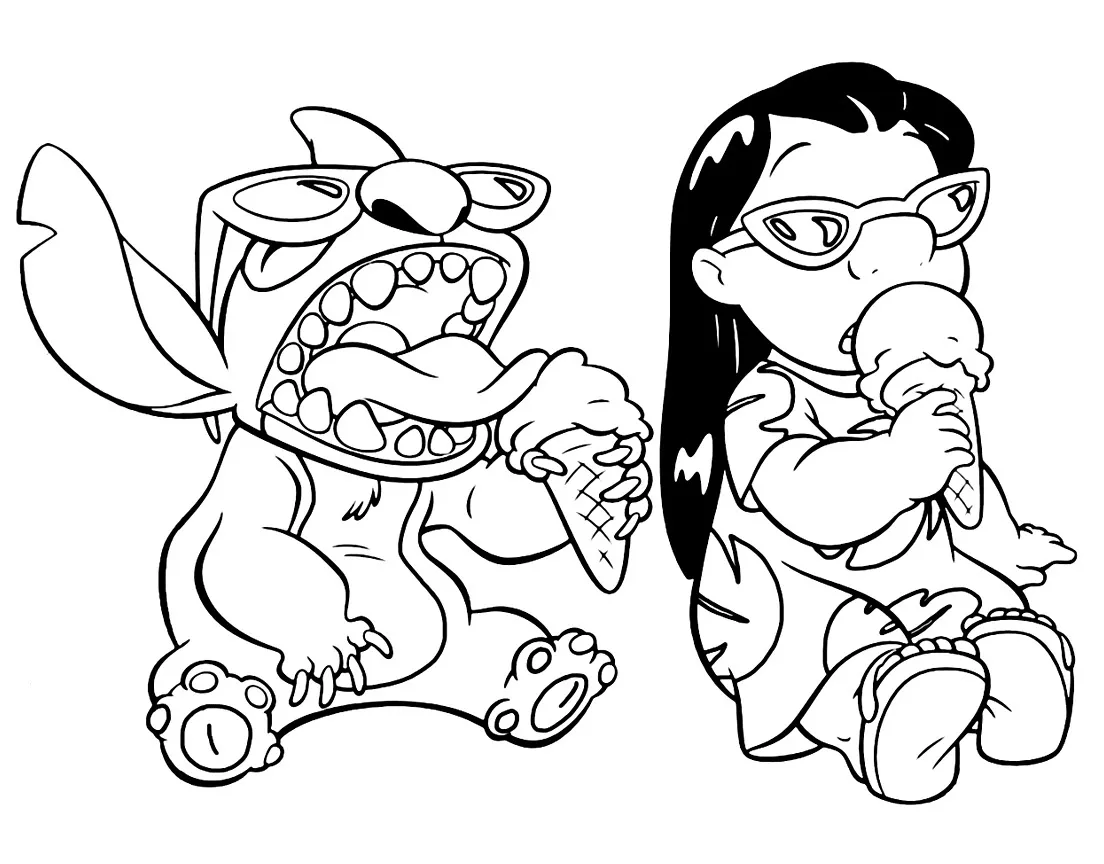 Lilo And Stitch Coloring Pages – 003