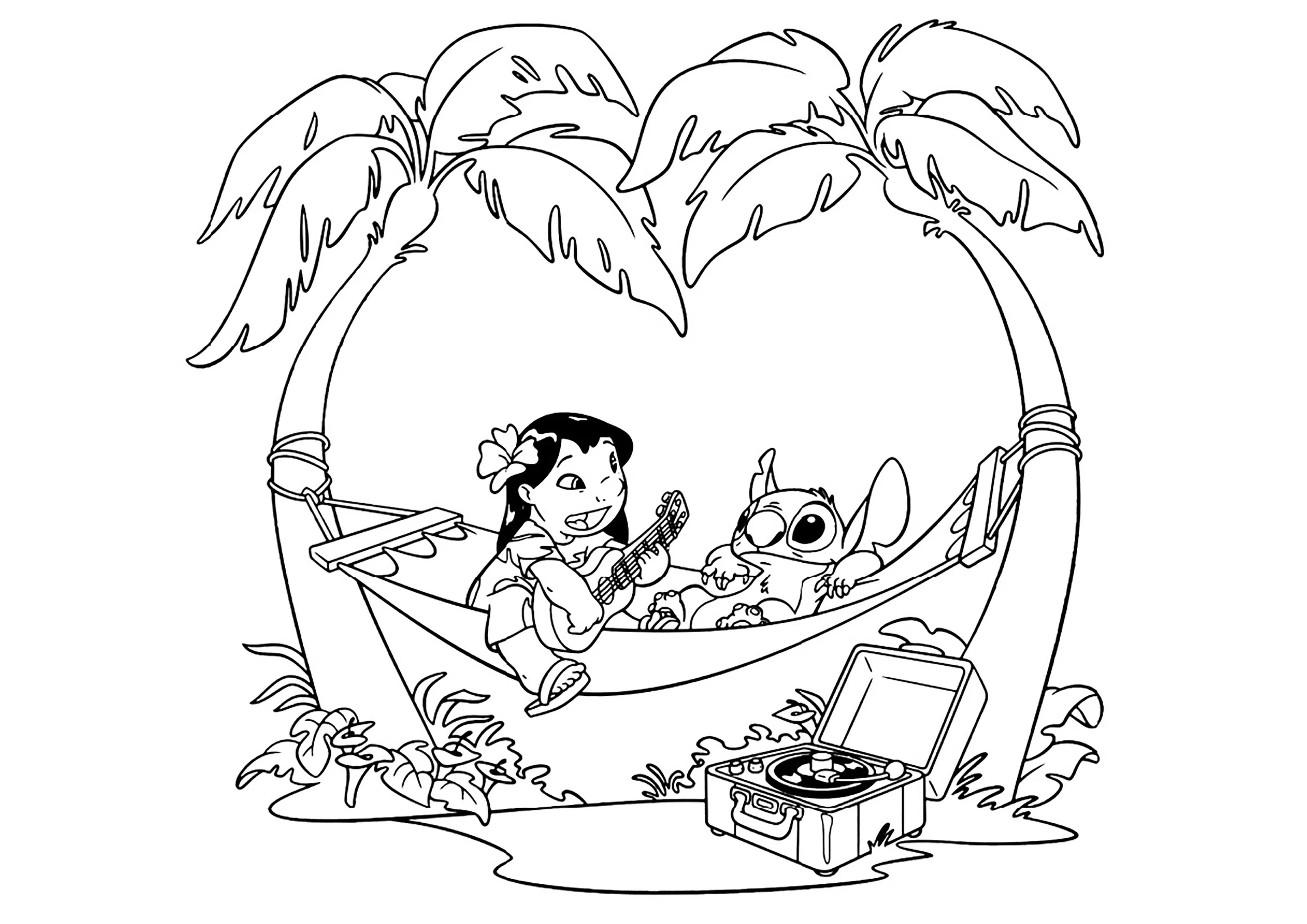 Lilo And Stitch Coloring Pages – 012