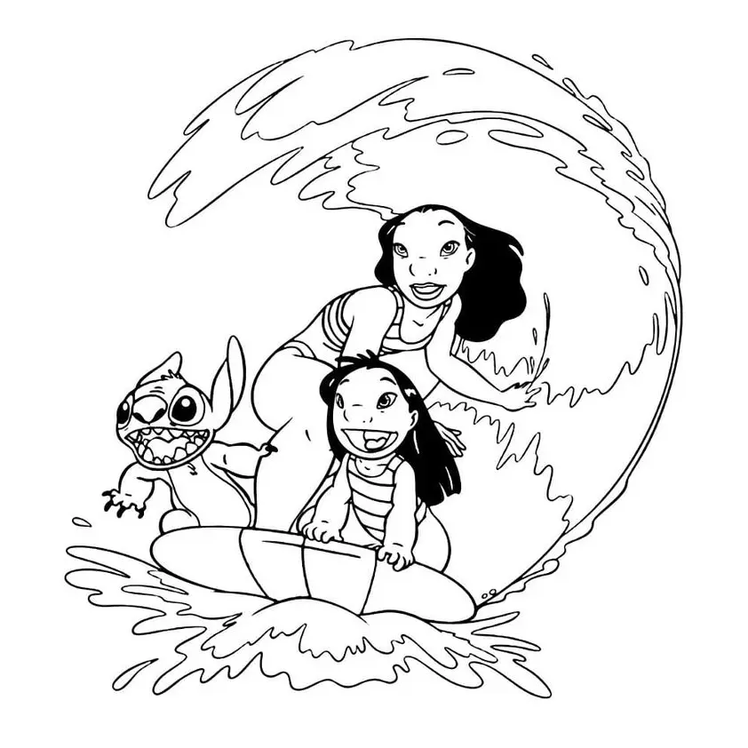 Lilo And Stitch Coloring Pages – 024