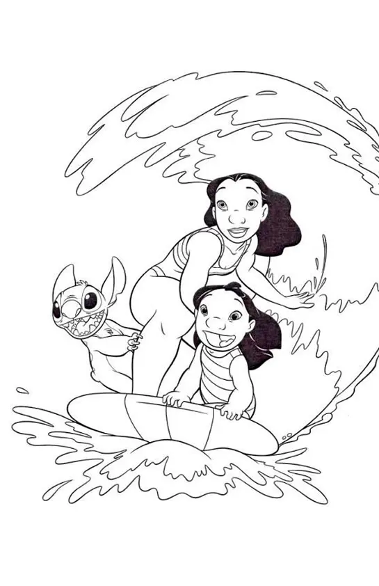 Lilo And Stitch Coloring Pages – 044