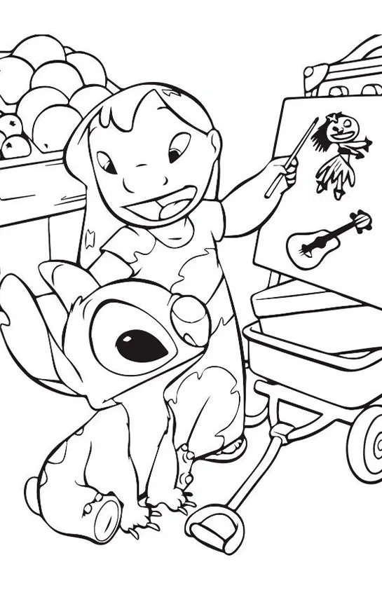 Lilo And Stitch Coloring Pages – 047
