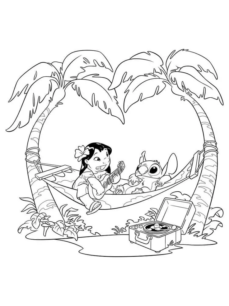 Lilo And Stitch Coloring Pages – 074