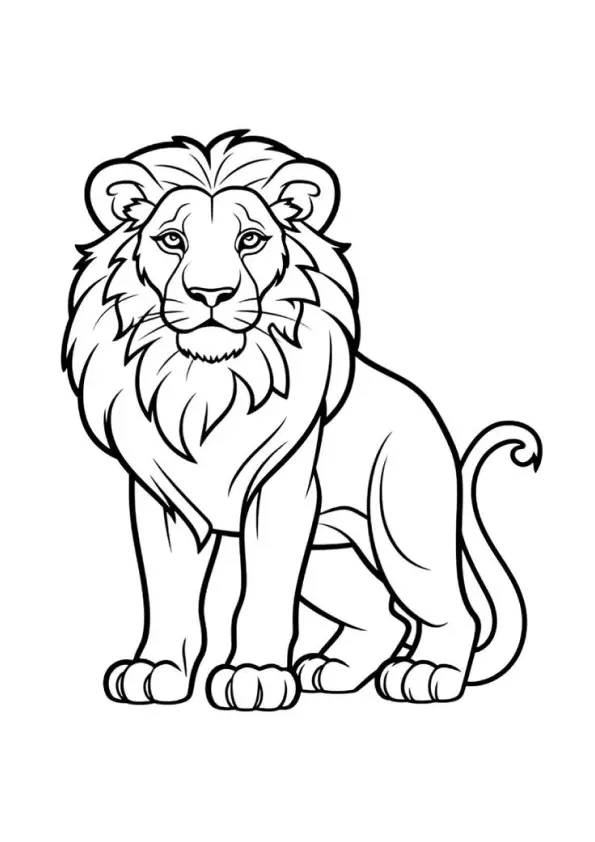 Lions Coloring Pages – 010