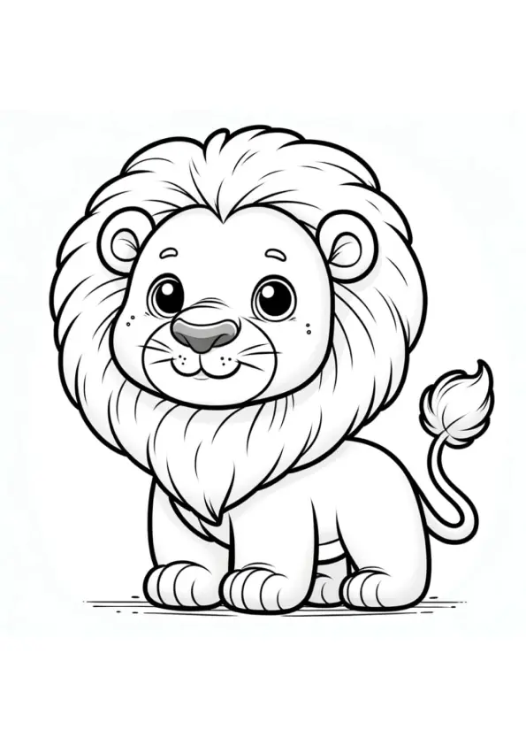 Lions Coloring Pages – 015