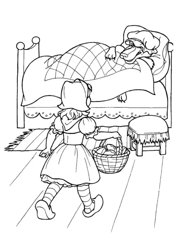Little Red Riding Hood Coloring Pages – 008