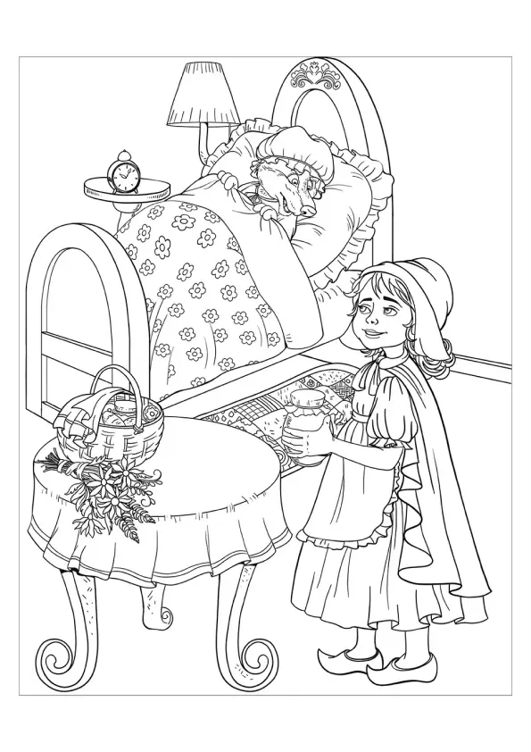 Little Red Riding Hood Coloring Pages – 013