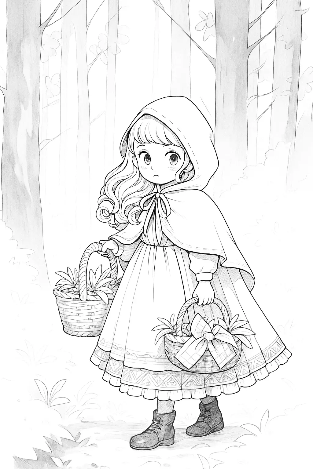 Little Red Riding Hood Coloring Pages – 020