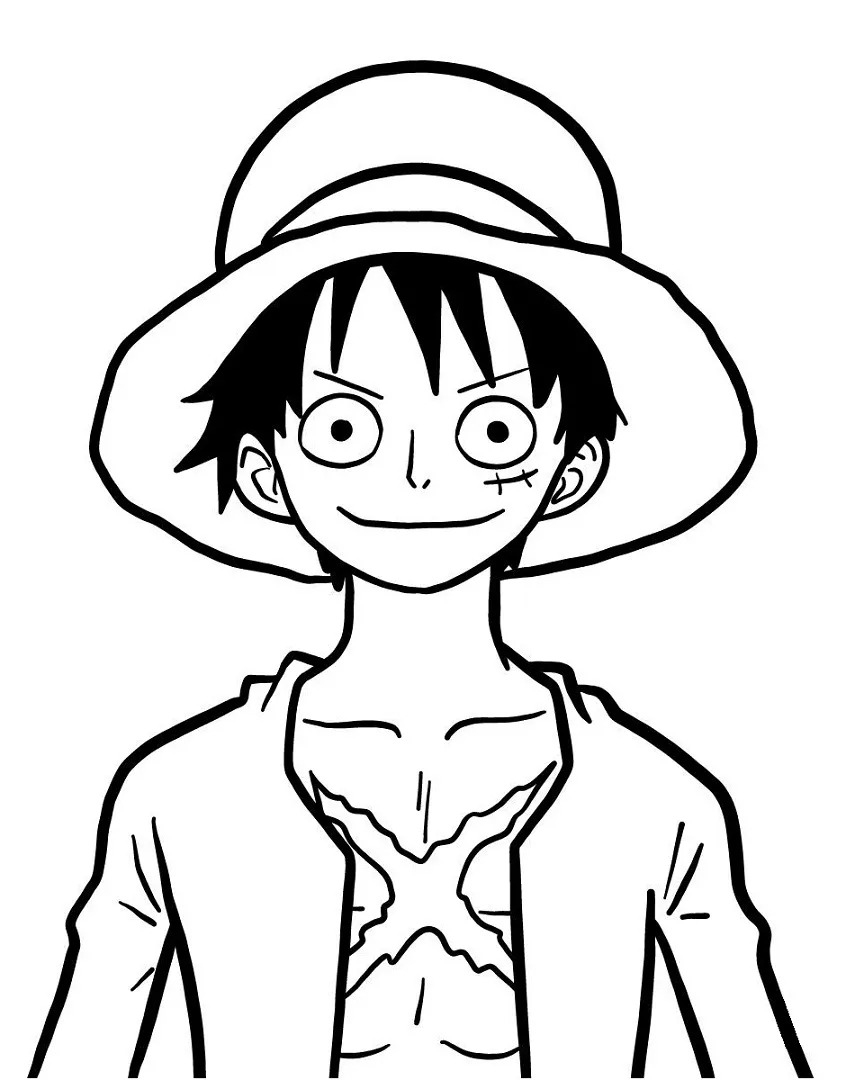 Luffy Coloring Pages – 014