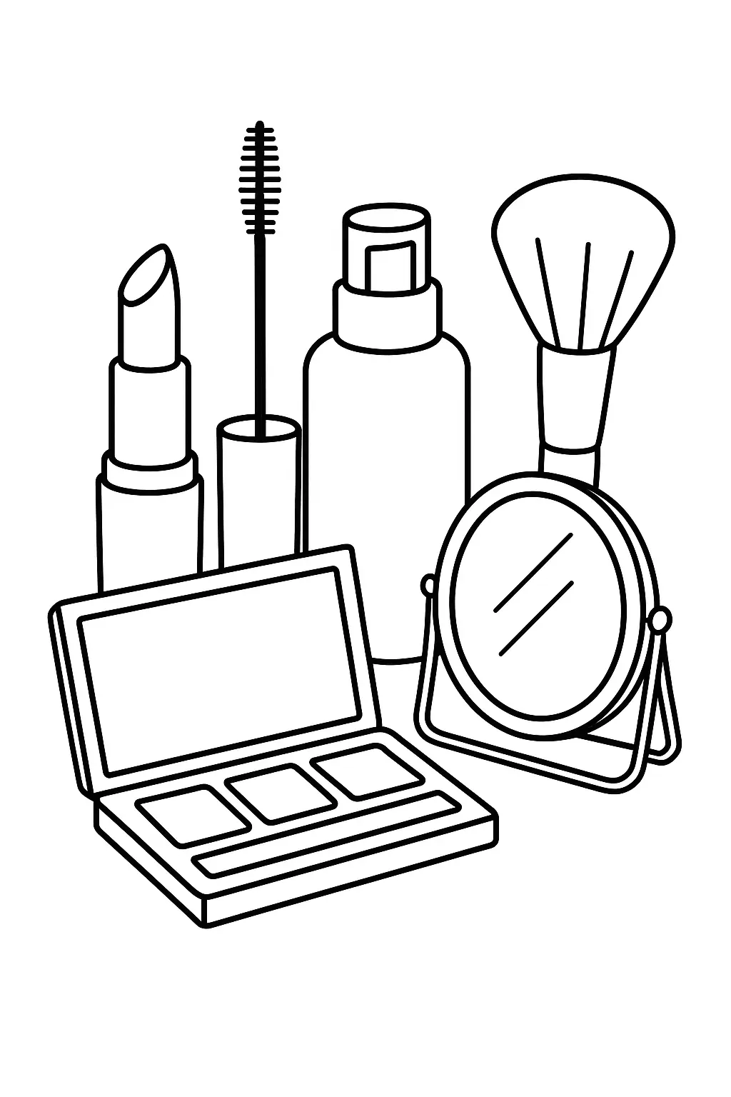 Makeup Coloring Pages – 007