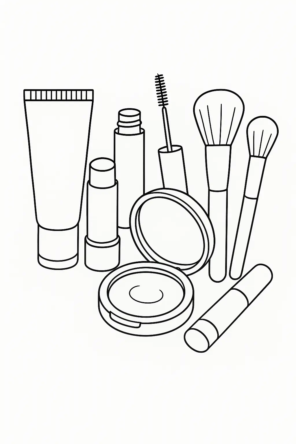 Makeup Coloring Pages – 015