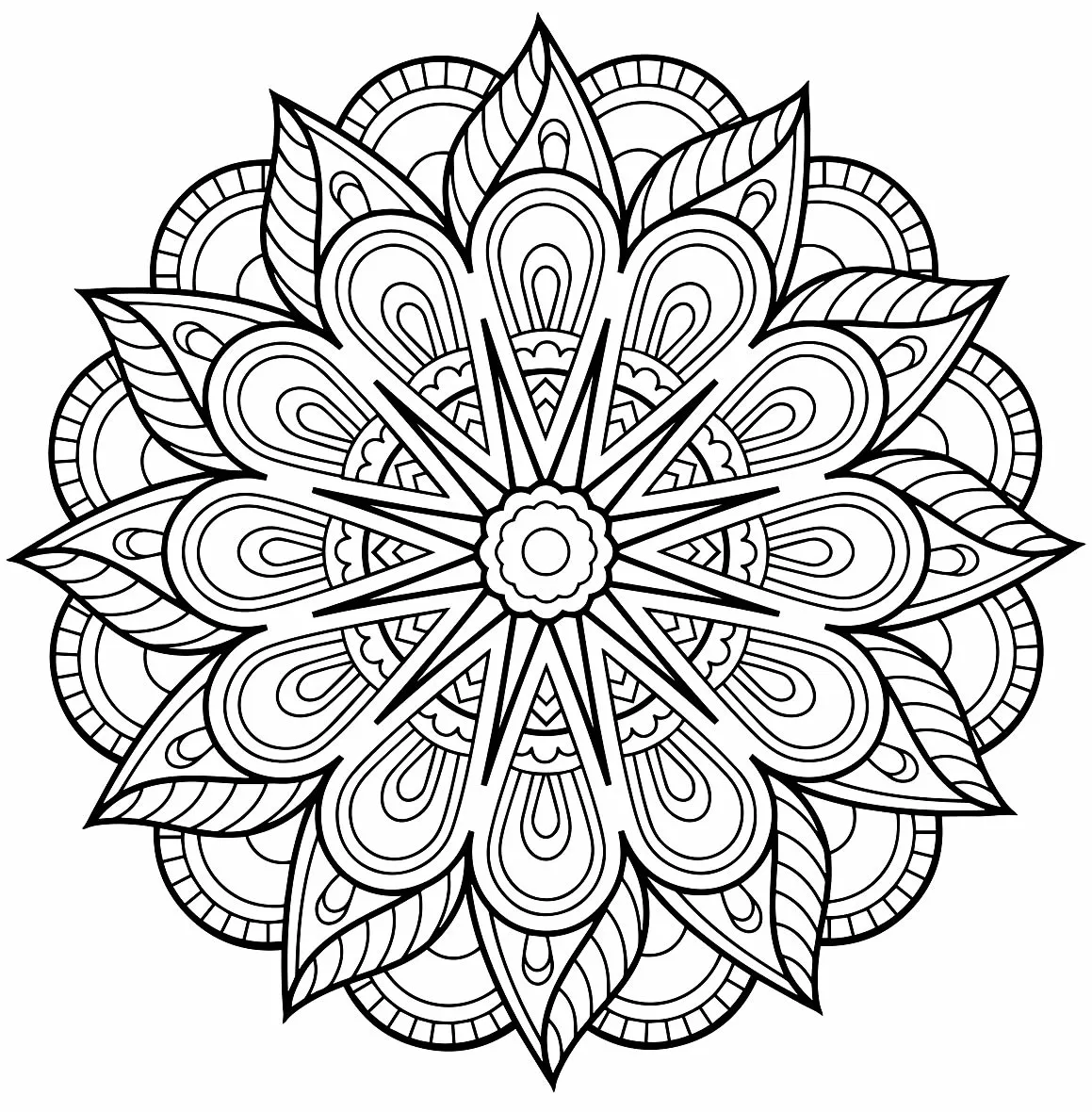 Mandala Coloring Pages – 003