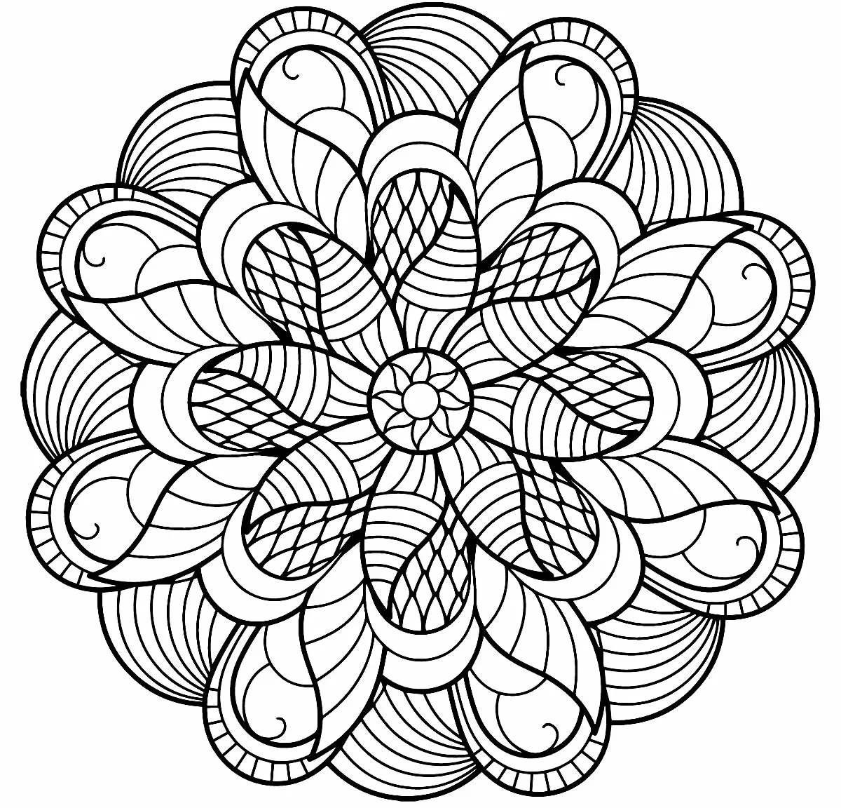 Mandala Coloring Pages – 009