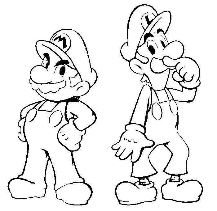 Mario Bros Coloring Pages – 004