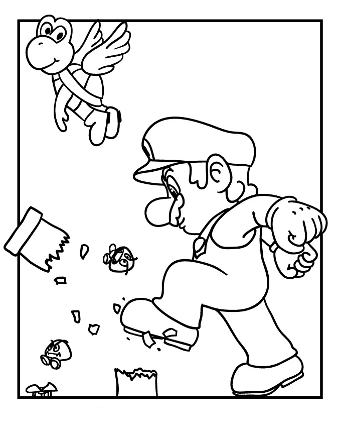 Mario Bros Coloring Pages – 006