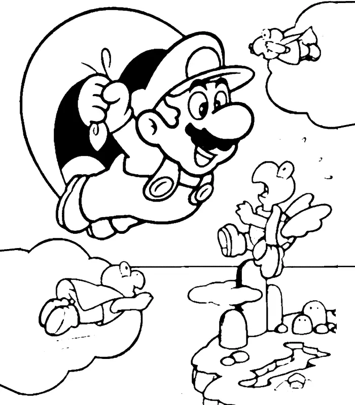 Mario Bros Coloring Pages – 022