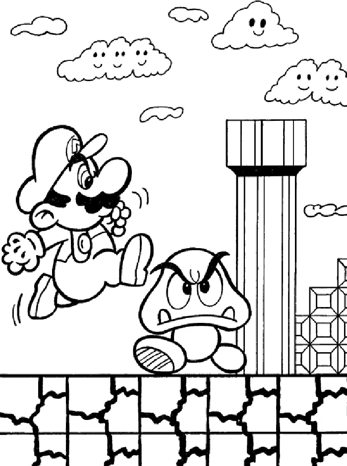 Mario Bros Coloring Pages – 024