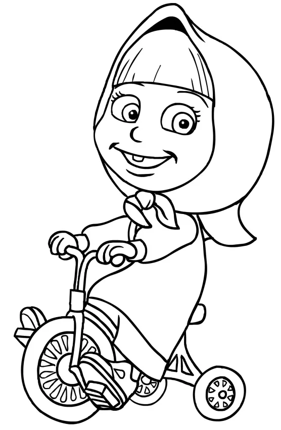 Masha And The Bear Coloring Pages – 010