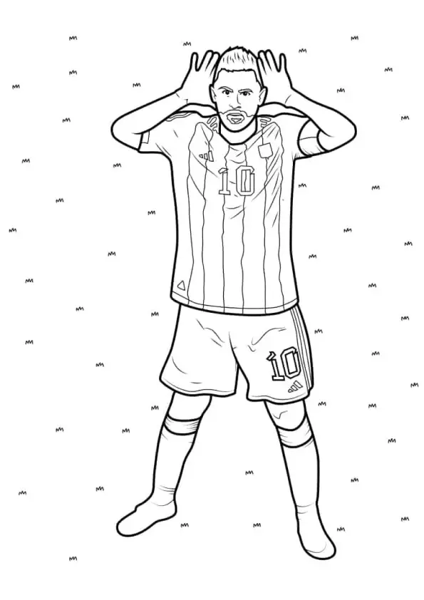 Messi Coloring Pages – 015