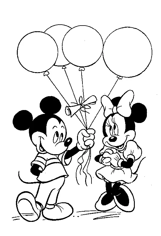 Mickey Mouse Coloring Pages – 009