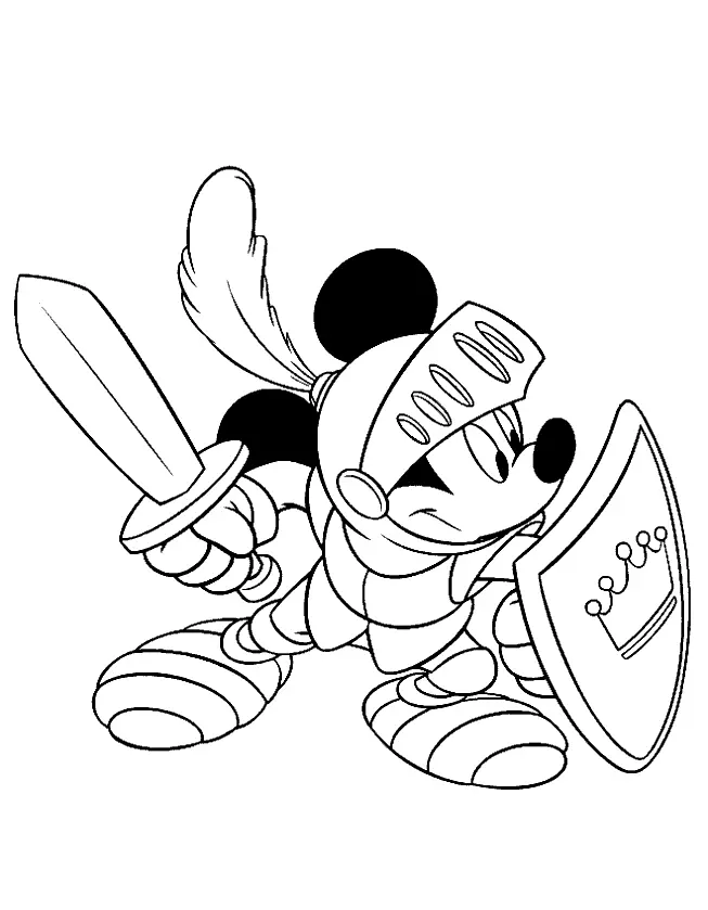 Mickey Mouse Coloring Pages – 012
