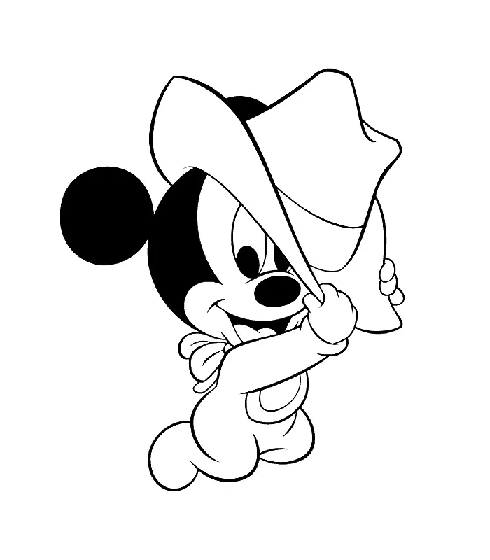Mickey Mouse Coloring Pages – 038