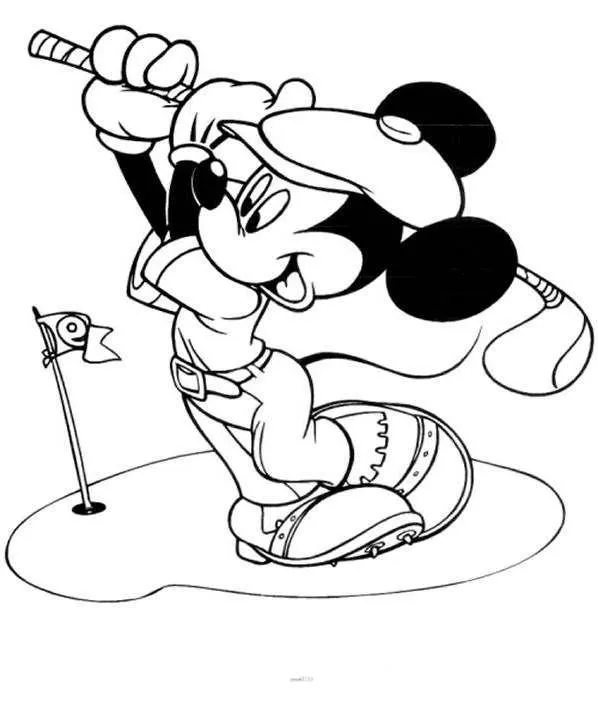 Mickey Mouse Coloring Pages – 043