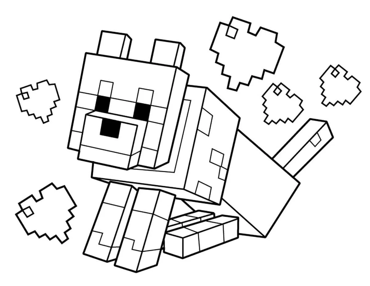 Minecraft Coloring Pages – 002