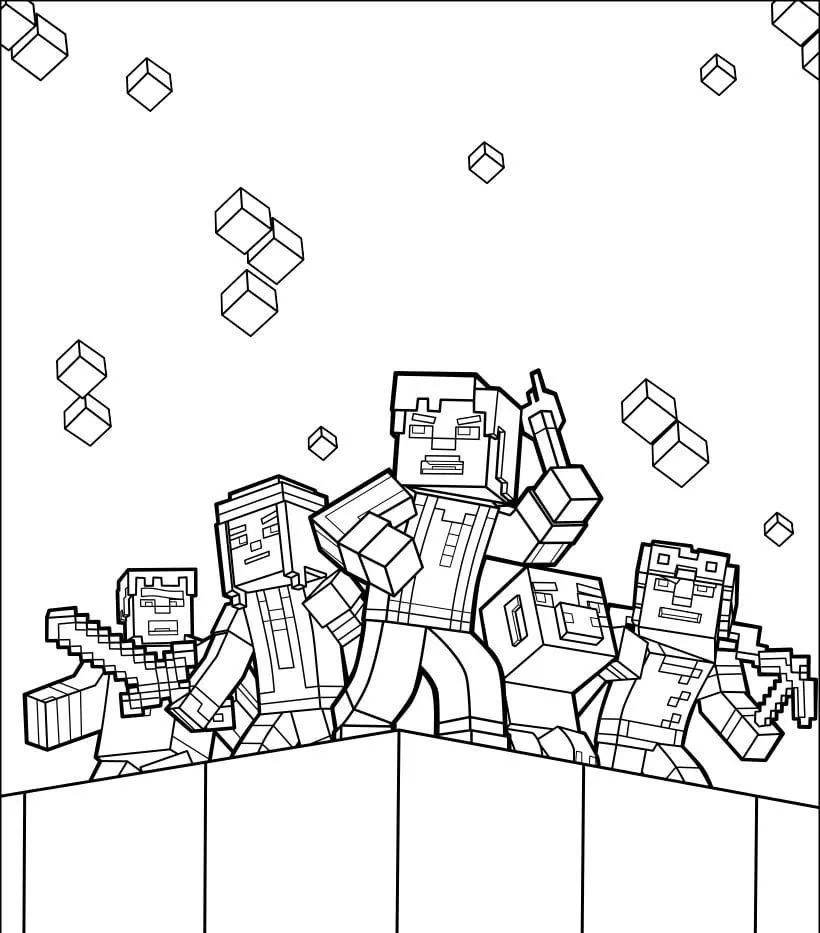 Minecraft Coloring Pages – 009
