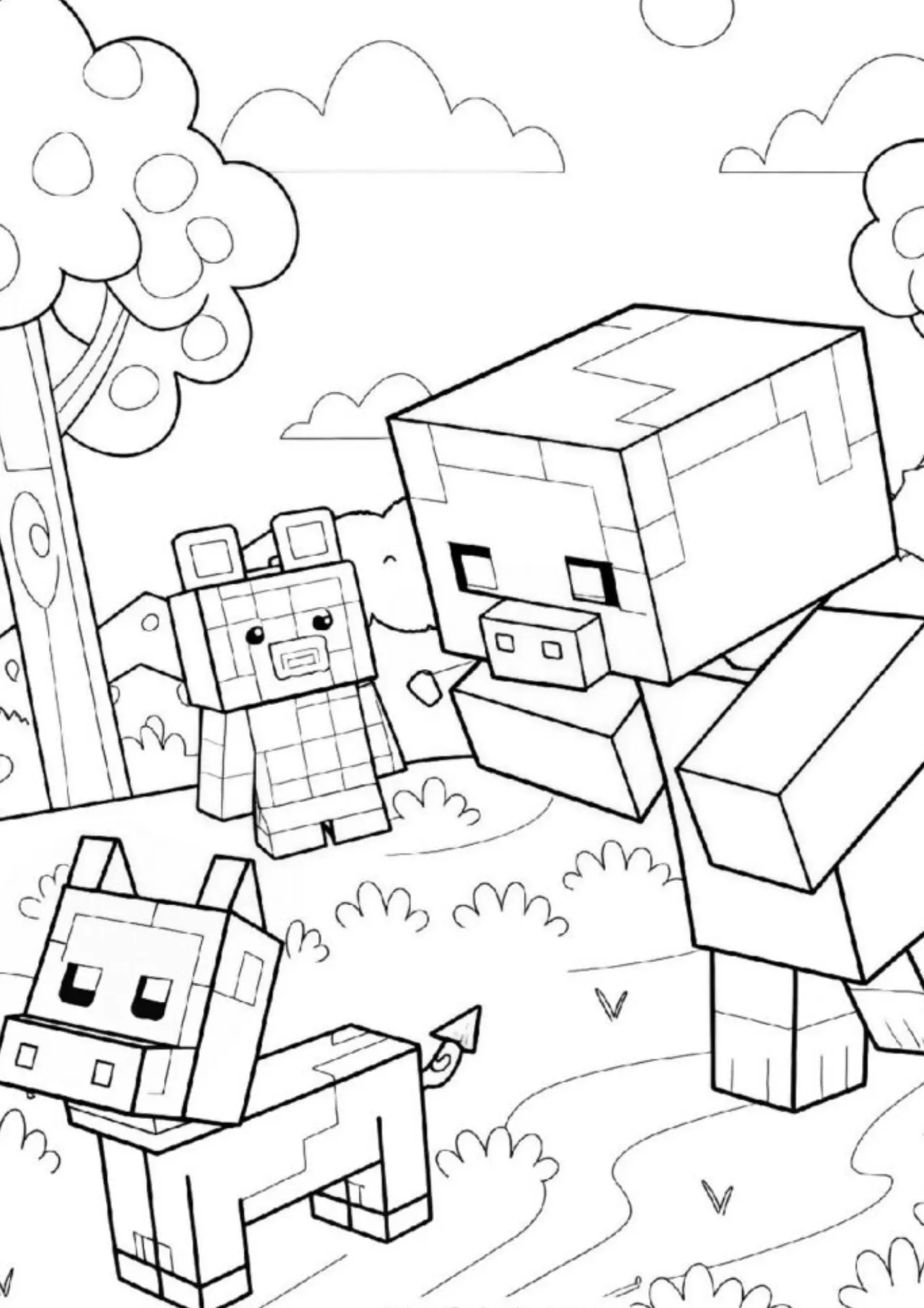 Minecraft Coloring Pages – 028