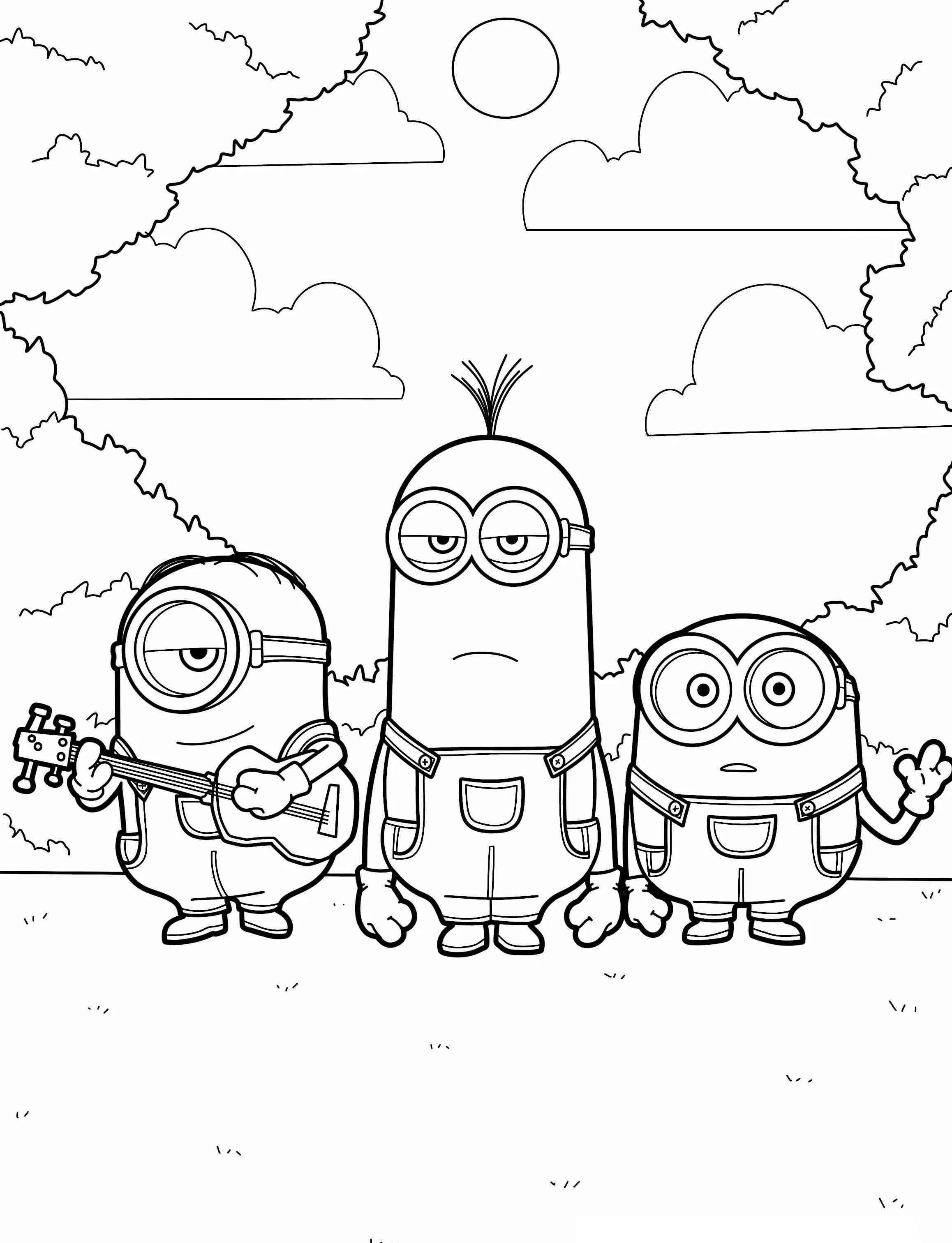Minions Coloring Pages – 034