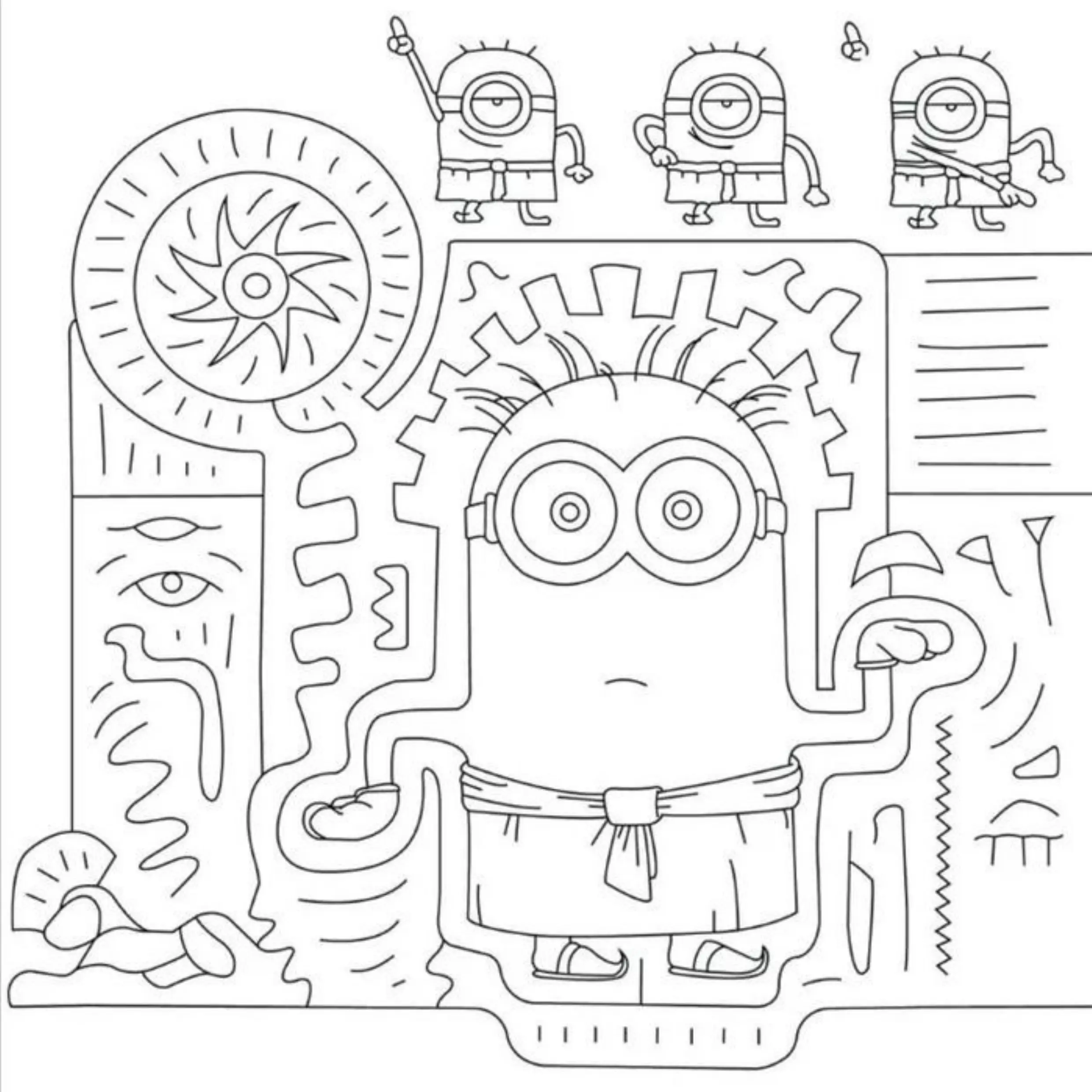 Minions Coloring Pages – 043