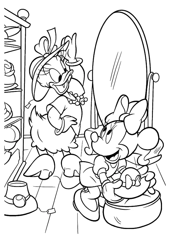 Minnie Mouse Coloring Pages – 014